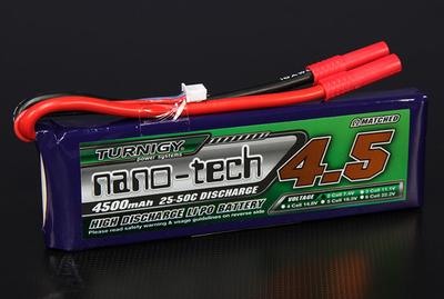 Turnigy nano-tech 4500mah 2S 25~50C Lipo Pack