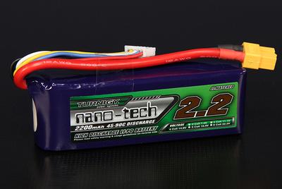 Turnigy nano-tech 2200mah 4S 45~90C Lipo Pack
