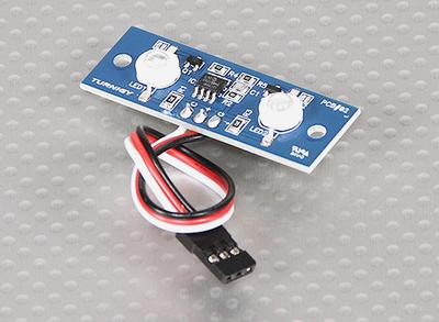Two LED PCB Strobe Green and Continuous White 3.3~5.5V