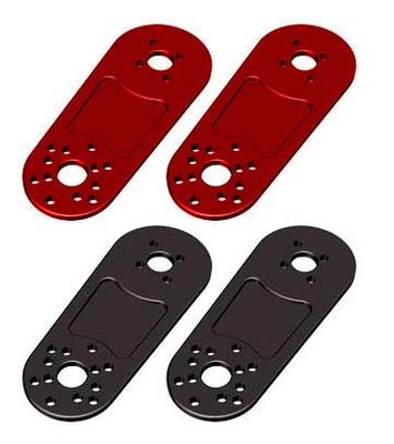 CARBONGEAR C/F MOTOR EXTENSION PLATE FOR DJI FW330/450/550 (4PCS
