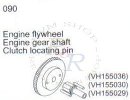 Engine supporting frame 2P (VH-A6028) + Inner hexagonal screw M3*10 (VH-A6021)