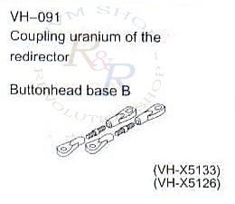 Coupling uranium of the redirector (VH-X5133) + Buttonhead base B (VH-X5126)