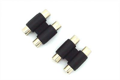 CHOSEAL 2-to-2 RCA Joint Connector Female (2pcs)