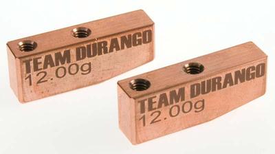Team Durango Side Weights Brass 2Pcs TDRTD320008