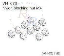 Nylon blocking nut M4 (VH-X5118)