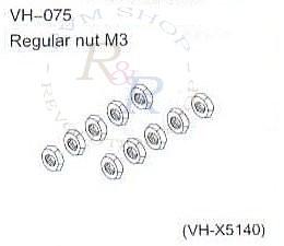 Regular nut M3 (VH-X5140)