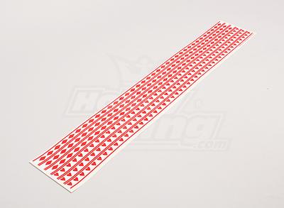 F-18 Viper Style Diamond and Heart Decal Strips 590mmx15mm per strip
