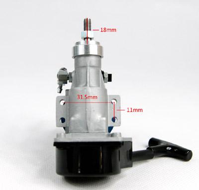 ASP 15CX-H Engine for Cars W/pull starter, muffler - Blue Head