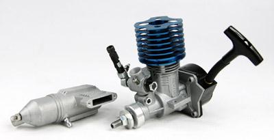ASP 15CX-H Engine for Cars W/pull starter, muffler - Blue Head