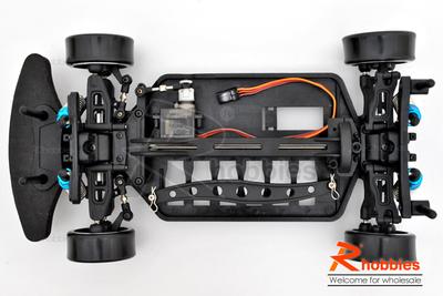 1/16 Scale EP RC Shaft-Drive Drift Car Chassis Assembled Kit