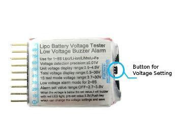 Astral Lipo Battery Voltage Tester and  Low Voltage Buzzer Alarm