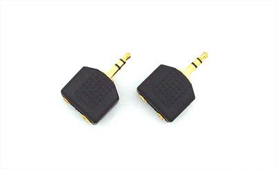 CHOSEAL One to Two 3.5mm to RCA Connector (2pcs)