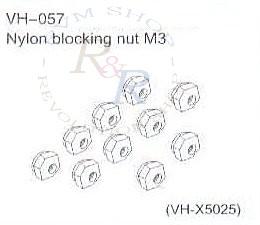 Nylon blocking nut M3 (VH-X5025)