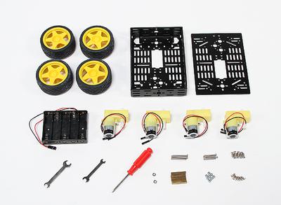DG012-BV (Basic Version) 4WD Multi Chassis Kit With Four Rubber Wheels