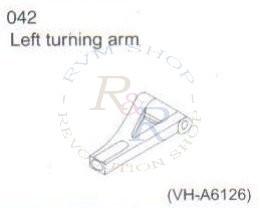 Right rear downward oscillating arm A (1P) (VH-A6104)
