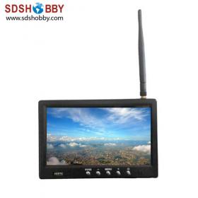 HIEE 7in FPV Monitor/ Built-in 32CH 5.8G Receiver with Sun Shading Hood and Antenna