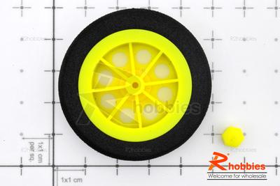 Î¦46 x H8mm Plastic Landing Wheel with Wheel Lock