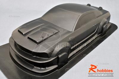 1/10 Ford Focus 66 Mustang GT350 PC Carbon Fiber Pattern 200mm RC Car Body