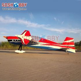 WM 57in Extra260 50E V3 RC Balsa Wood Electric Airplane ARF Standard Version-Red & Blue & Black Color