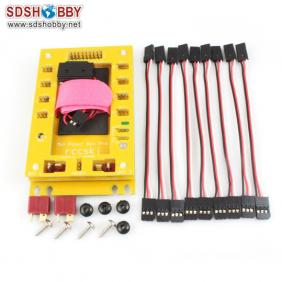 Mini Servo Sectionboard Power Box for gas plane with 20A UBEC