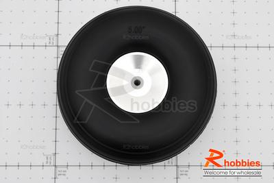 Î¦127X46XÎ¦5mm Alloy Landing Wheel + Rubber Tyre