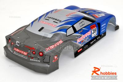 1/18 LOTUS Nissan Analog Painted RC Car Body With Rear Spoiler (Blue)