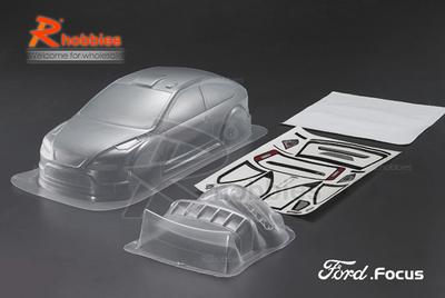 1/10 Ford Focus PC Transparent 190mm RC Car Body
