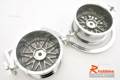 1/10 RC Car 20 Spoke Metallic Plate Wheel Sports 26mm 2pcs