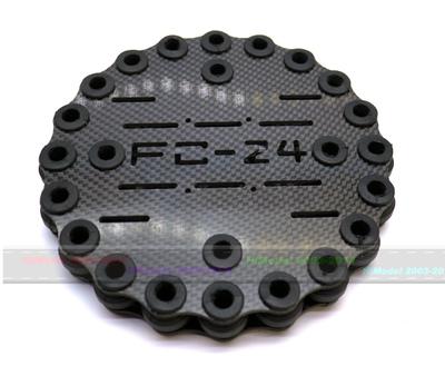 3K Carbon Fiber Shock Absorbing Plate A24 W/24 Damping Balls (suit for 5-8Kg Gimbal)