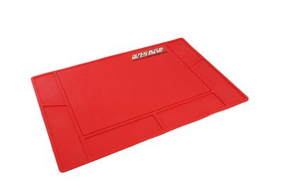 Racers Edge Racers Edge Molded Rubber Pit Mat Red w/Logos RCEPM002
