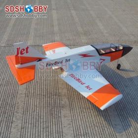 Fire Bird Jet Trainer/Jet Airplane ARF- Orange & White Color (Can be Equipped with Kingtech K60)