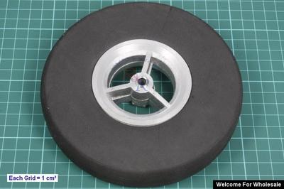 Î¦150X30mm Aluminium Landing Wheel + Solid Sponge Tyre