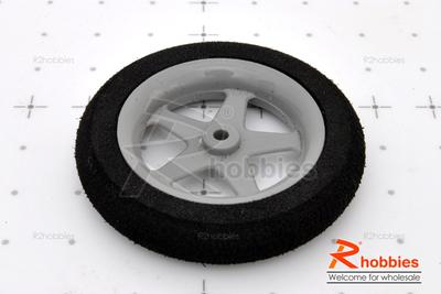 Î¦46xH9mm 5-Star Plastic Landing Wheel + Solid Sponge Tyre