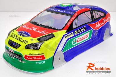 1/10 FORD Focus WRC PVC Analog Painted Car Body