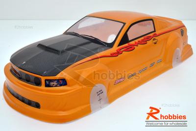 1/10 FORD Focus 66 Mustang GT350 PVC Analog Painted RC Car Body