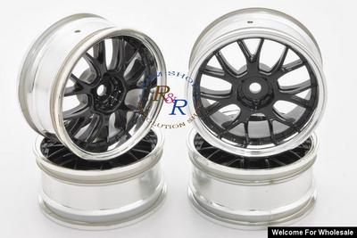 1/10 RC Car Metallic Plate 14 Spoke Wheel Set 4pcs