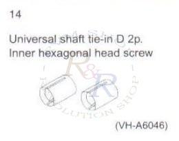 Universal shaft tie-in D 2P + Inner hexagonal head screw (VH-A6046)