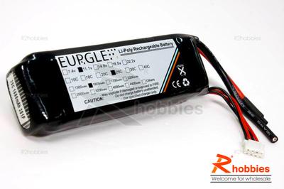 Eurgle 11.1v 3S1P 25C 1600mAh Thermostable Performance Lipo Battery