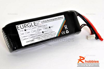 Eurgle 11.1v 3S1P 35C 2200mAh Lithium Polymer Lipo Battery