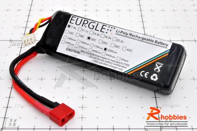 Eurgle 7.4v 2S1P 20C 2200mAh Lipo Battery Pack