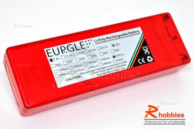 Eurgle 7.4v 2S2P 35C 5200mAh RC Car Performance Lithium Polymer Lipo Battery