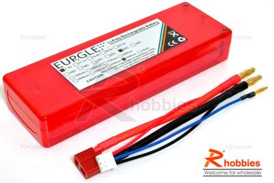 Eurgle 7.4v 2S1P 30C 4400mAh RC Car Performance Lipo Battery