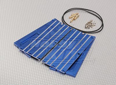 Blue Aluminum Battery Water Cooling Board (2pcs)