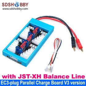 EC3-plug Parallel Charge Board/ Li-battery Charging Board - V3 version with JST-XH Balance Line