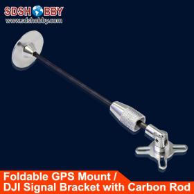Foldable GPS Mount/ Mounting-plate/ Hoder/ DJI Signal Bracket with Carbon Rod for Four-axis