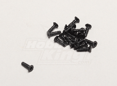 Flat-headed screw (2*8mm) - Turnigy TR-V7 1/16 Brushless Drift Car w/Carbon Chassis(14pcs)