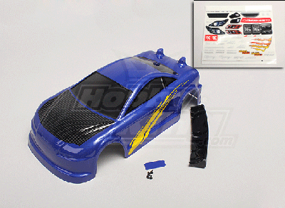 Painted Body w/Decals - Turnigy TR-V7 1/16 Brushless Drift Car w/Carbon Chassis