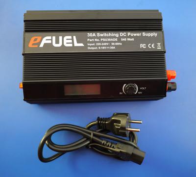 eFUEL 220V Input 9-18V 30A 540 Watt Output Switching AC/DC Power Adapter