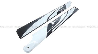 SAB 690mm Hard-3D FBL Black/White Carbon Blade (Goblin700)