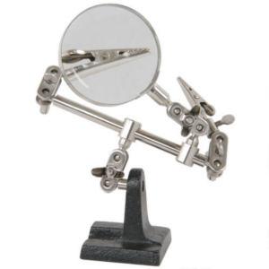 Third-Hand Tool with Magnifying Glass